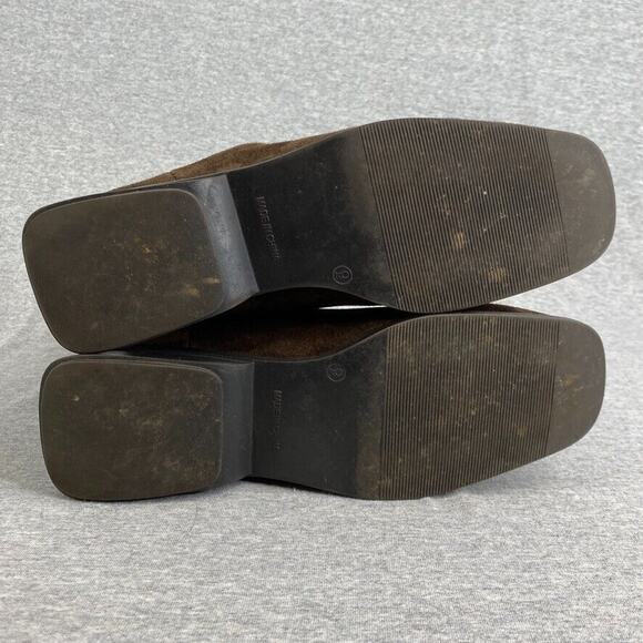 Markon Boots Womens 9M Brown Suede Leather Simon Fold Down Mid Calf Slouch - Picture 9 of 10